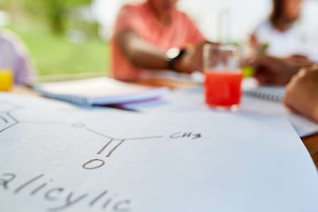 Children learn chemistry in the summer school tuition summer school in the tuition camp