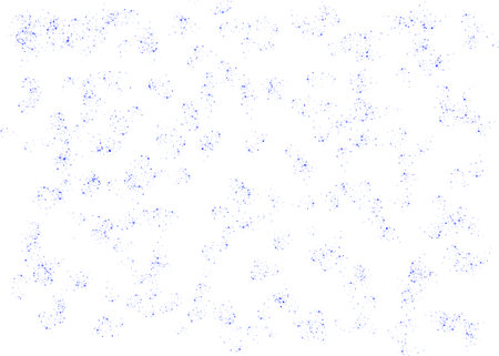 Abstract blue particles scattered create a dynamic textureの写真素材