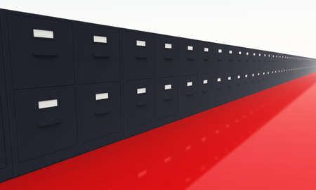 3D filing cabinetsの写真素材