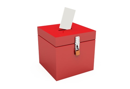 voting box redの写真素材