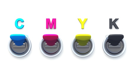 colorful switches for printingの写真素材