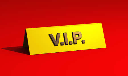 Premium VIP tag on red carpetの写真素材