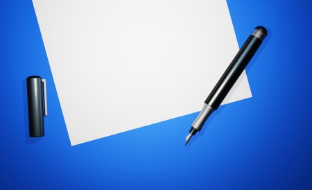 Write to us again - Blue 08の写真素材