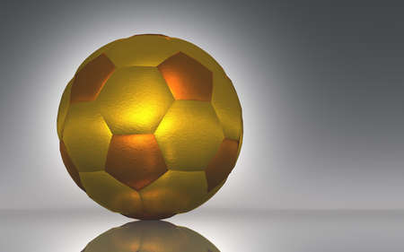 Soccer in the golden light 01の写真素材