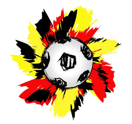 German soccer ball wave の写真素材