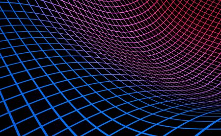 Grid background blue red on black の写真素材