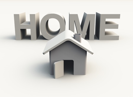 white homeの写真素材