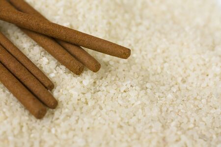 04 incense sticks and sandの写真素材