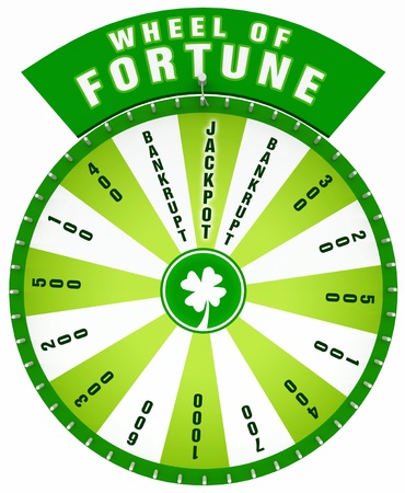 3D Wheel of Fortune - Isolatedの写真素材