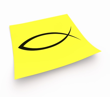 Stickies - Ichthys symbolの写真素材