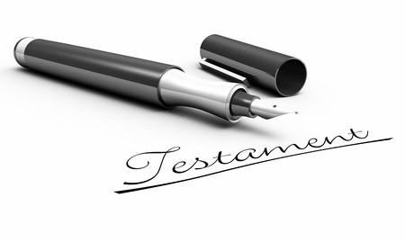 Testament - pen conceptの写真素材