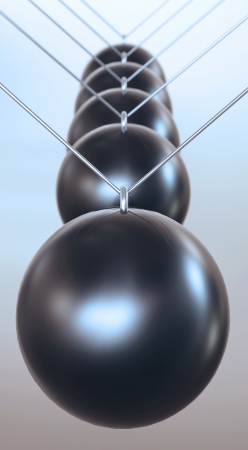 Black front bumper ball pendulumの写真素材