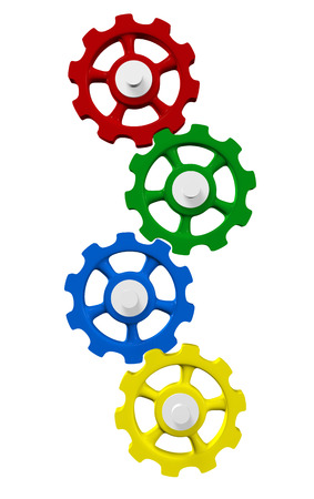 Colourful gear Concept  の写真素材