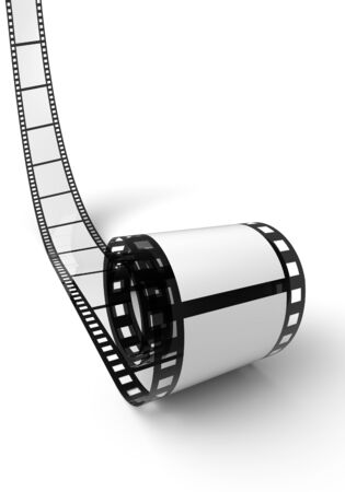 Blank roll of film White Black 04の写真素材