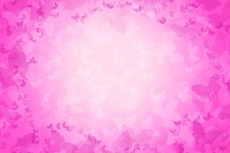1000 Butterflies Pink Backgroundの写真素材