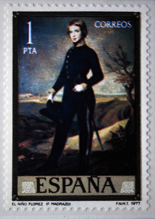 Nino Florez, postage stamp, Spain, 1977のeditorial素材