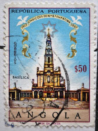 postage stamp, Portuguese Republic, Angolaのeditorial素材