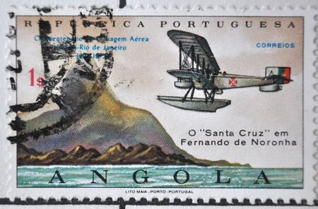 Portuguese Republic, postage stamp, Angolaのeditorial素材