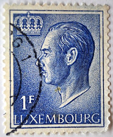 postage stamp, Louxembourg, 1965のeditorial素材