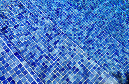 Steps of a pool  under water