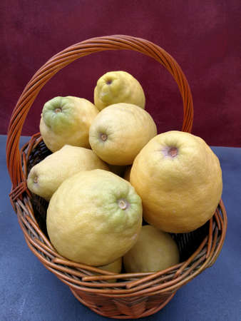 Basket with lemons