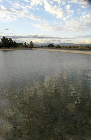 Water raft in the field