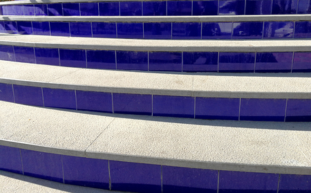 realistic blue stepsの写真素材