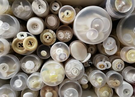 colored buttons of various sizes