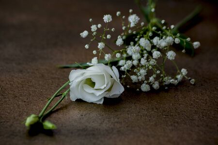 white lisianthus flower on abstracta bouquet