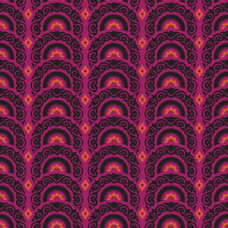 Bright circles in a stripe layout. Shingled.のイラスト素材