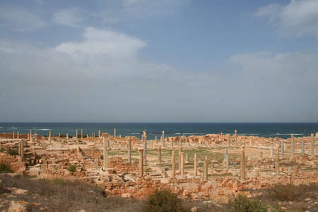 Ruins of Sabratha, Libyaの写真素材