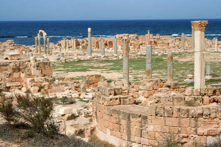 Ruins of Sabratha, Libyaの写真素材