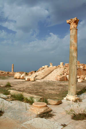 Ruins of Sabratha, Libyaの写真素材