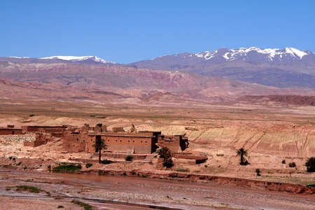 The Kasbah Ait ben haddou in Moroccoの写真素材