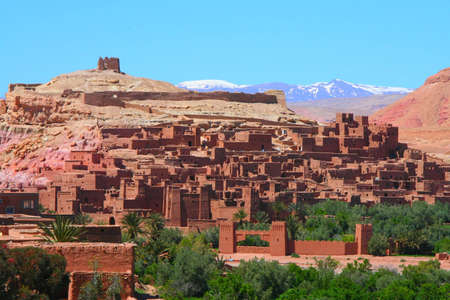 The Kasbah Ait ben haddou in Moroccoの写真素材