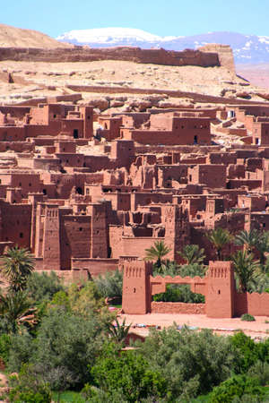 The Kasbah Ait ben haddou in Moroccoの写真素材