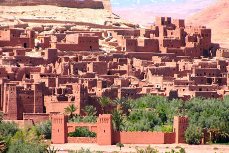 The Kasbah Ait ben haddou in Moroccoの写真素材