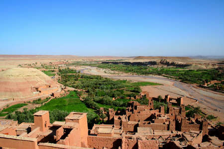 The Kasbah Ait ben haddou in Moroccoの写真素材