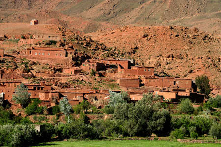  A view from the High Atlas, Road Tizi-n-Tichka between Marrakech and Ouarzazate (Morocco) の写真素材