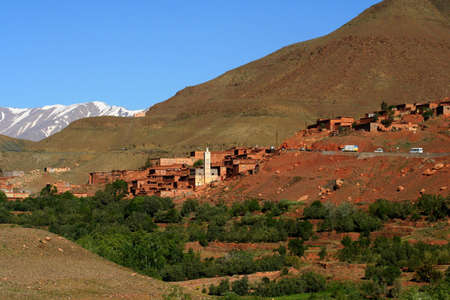  A view from the High Atlas, Road Tizi-n-Tichka between Marrakech and Ouarzazate (Morocco) の写真素材