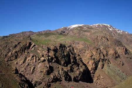  A view from the High Atlas, Road Tizi-n-Tichka between Marrakech and Ouarzazate (Morocco) の写真素材