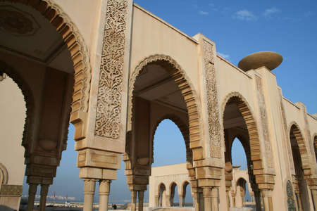 Mosque of Hassan II in Casablanca (Morocco)の写真素材