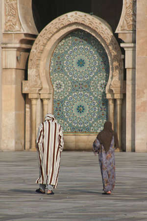 Mosque of Hassan II in Casablanca (Morocco)の写真素材