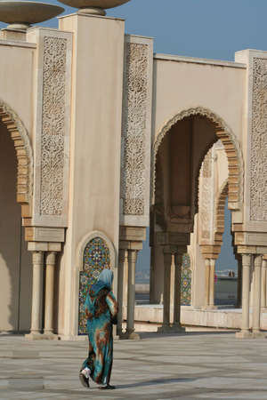 Mosque of Hassan II in Casablanca (Morocco)の写真素材