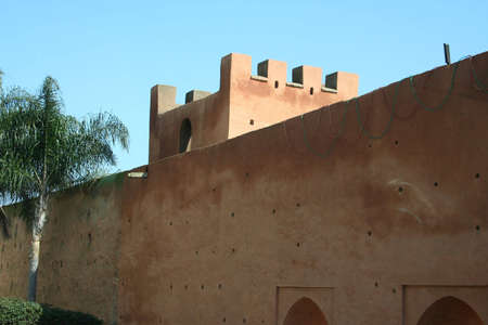 Cellah - ruins of roman buildings in Morocco, Rabat の写真素材