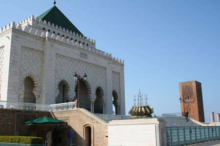 Morocco,Rabat. The Mausoleum of King Mohamed V.の写真素材