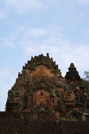 Ancient temple of banteay srei in angkor in cambodiaの写真素材