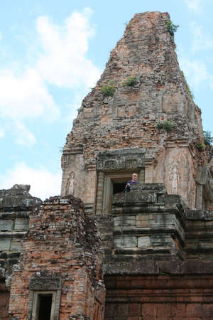 ancient Pre Rup temple in angkor - cambodiaの写真素材