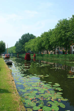 historic city of edam in north of hollandの写真素材