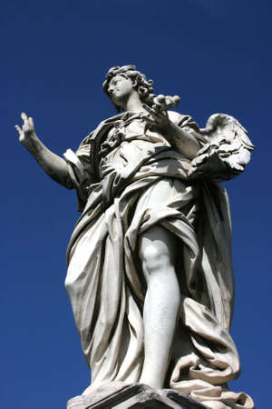 Rome - Angel at Saint Angelo Bridgeの写真素材